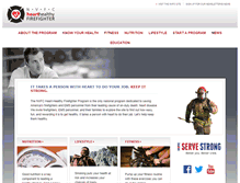 Tablet Screenshot of healthy-firefighter.org